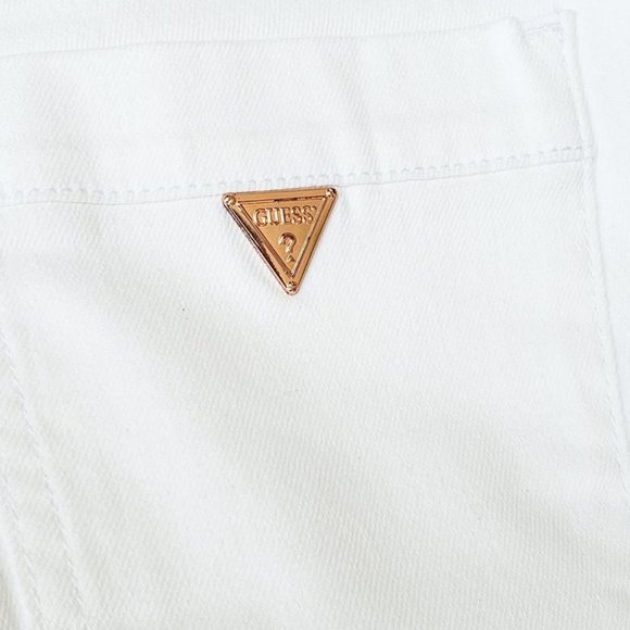 New GUESS Women's White Denim Overall - Picture 8 of 9